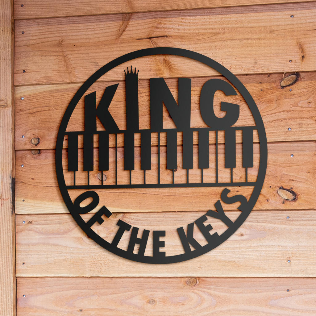 Piano Of The Keys Metal Sign