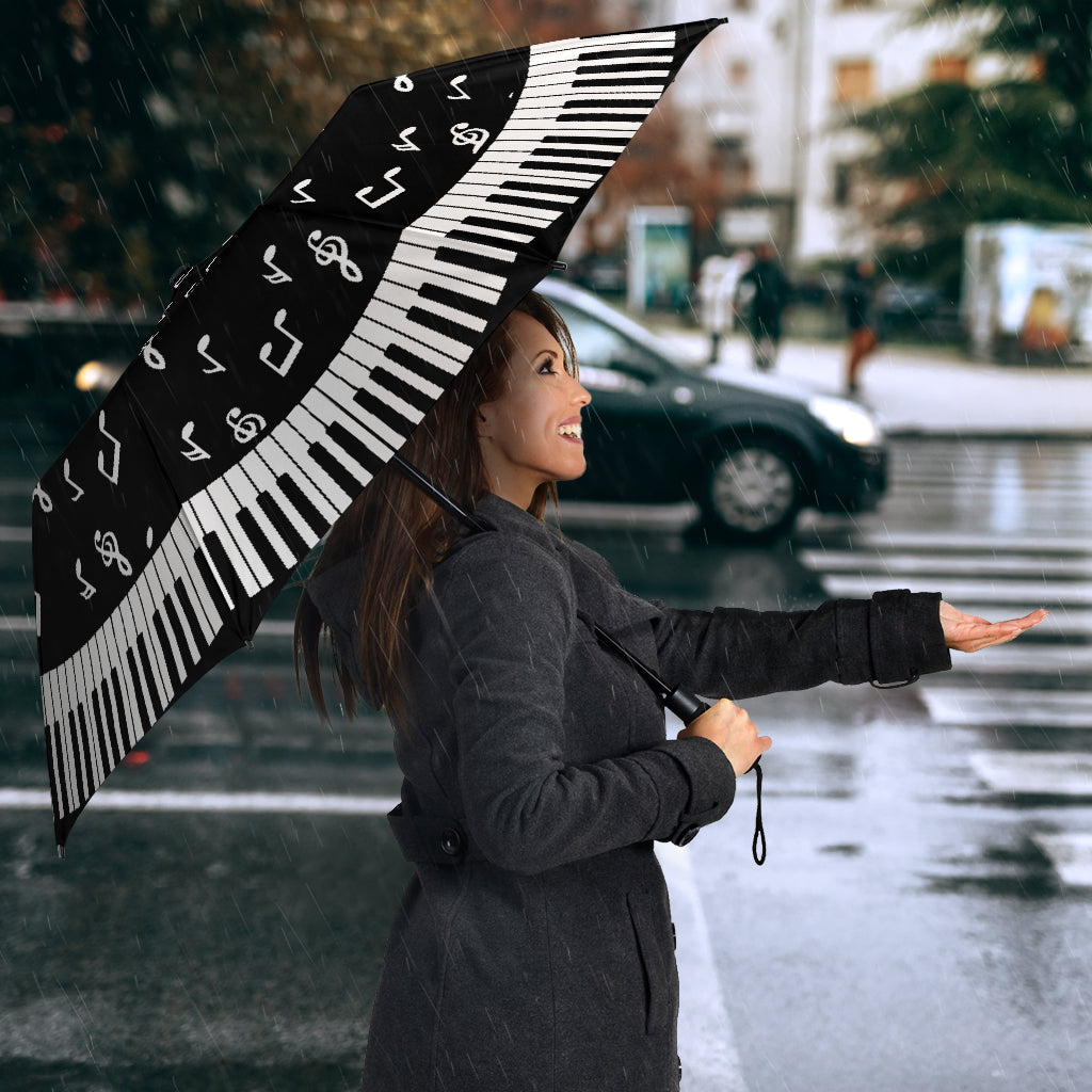 Piano Keys Musical Notes Umbrella