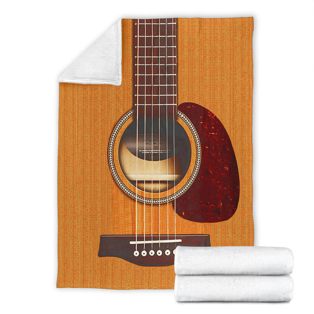 Wooden Guitar Premium Blanket