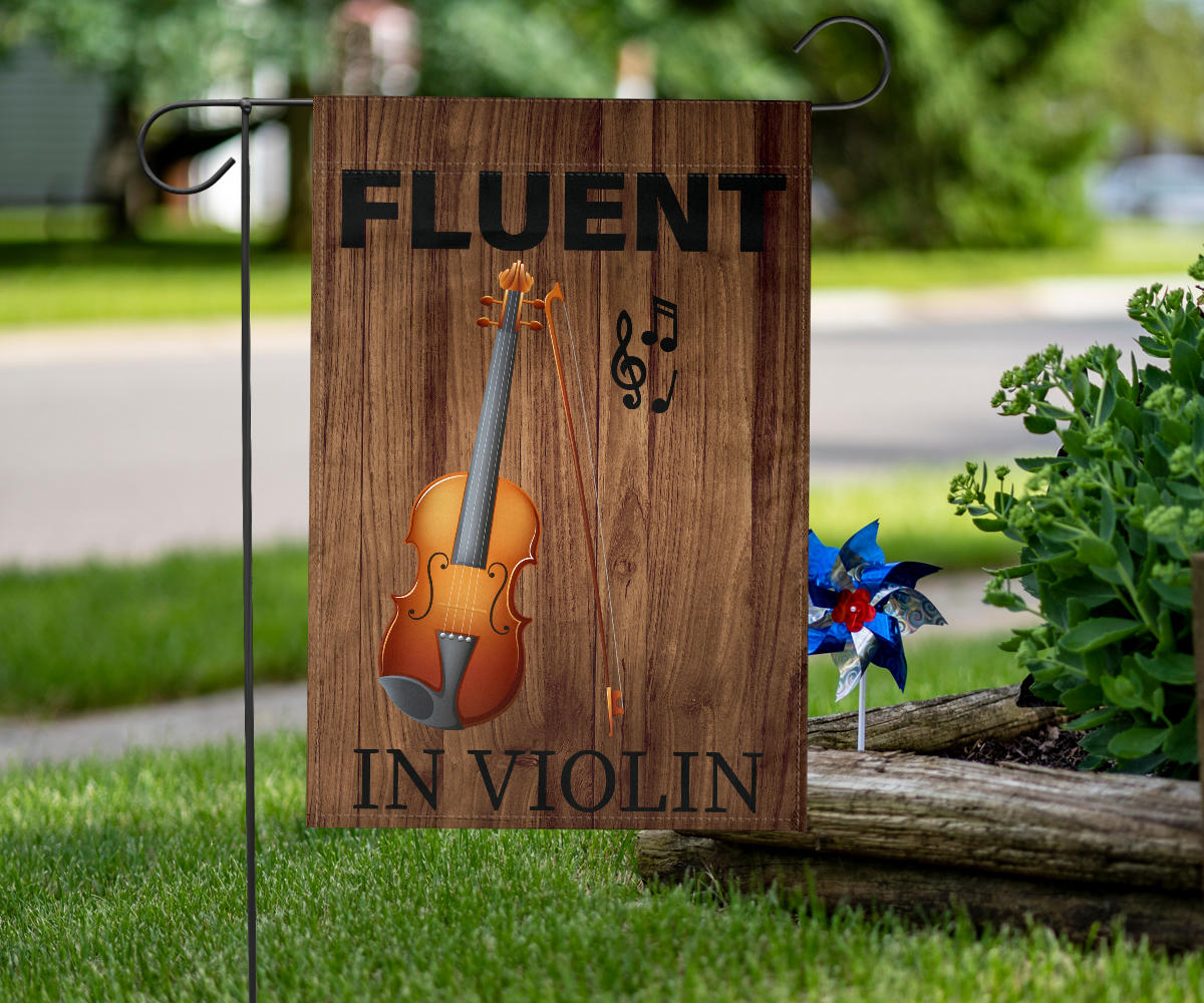 Fluent In Violin Flag