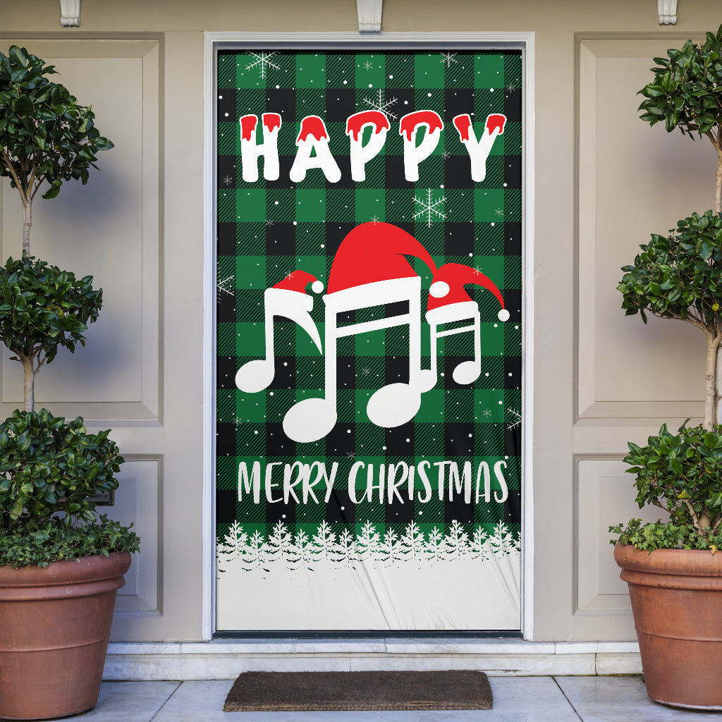 Christmas Music Notes Door Sock