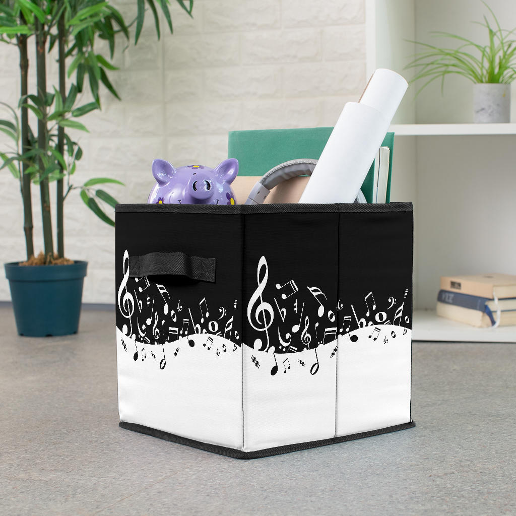 Musical Notes Storage Cube