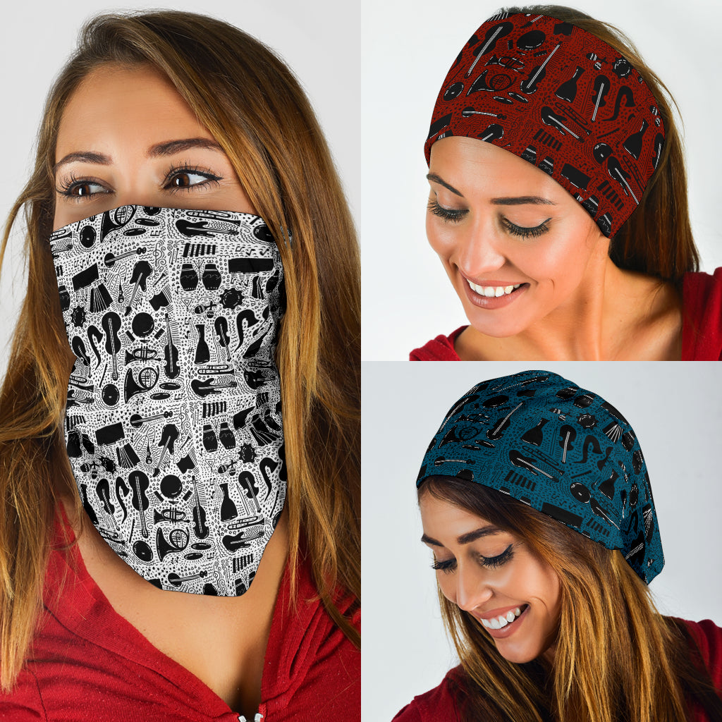 Musical Instruments Art Bandana 3-Pack