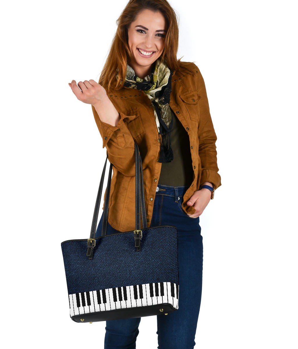 Piano Fabric Leather Bag