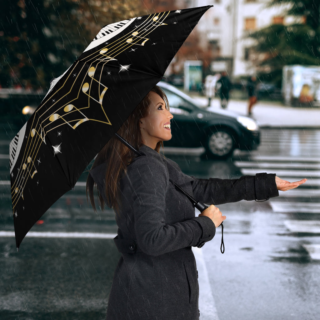 Piano Keys Art Musical Notes Umbrella
