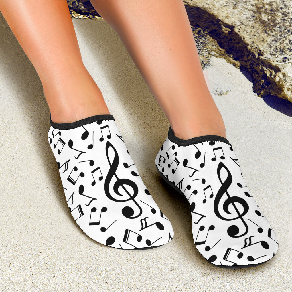 Musical Notes Aqua Shoes