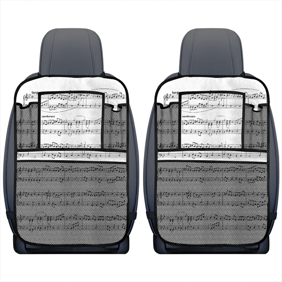 Music Notes Sheet Back Seat Organizer
