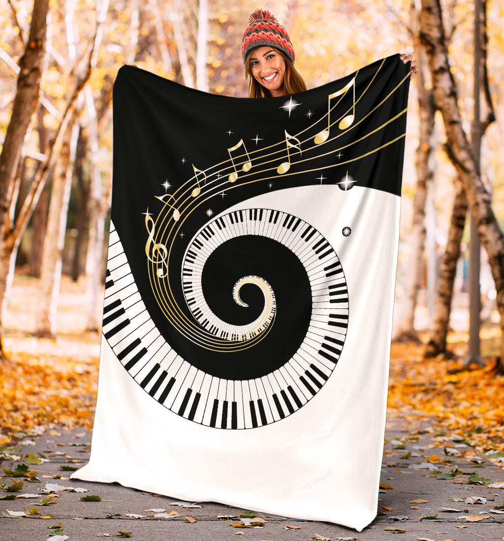 Piano Art Music Premium Blanket