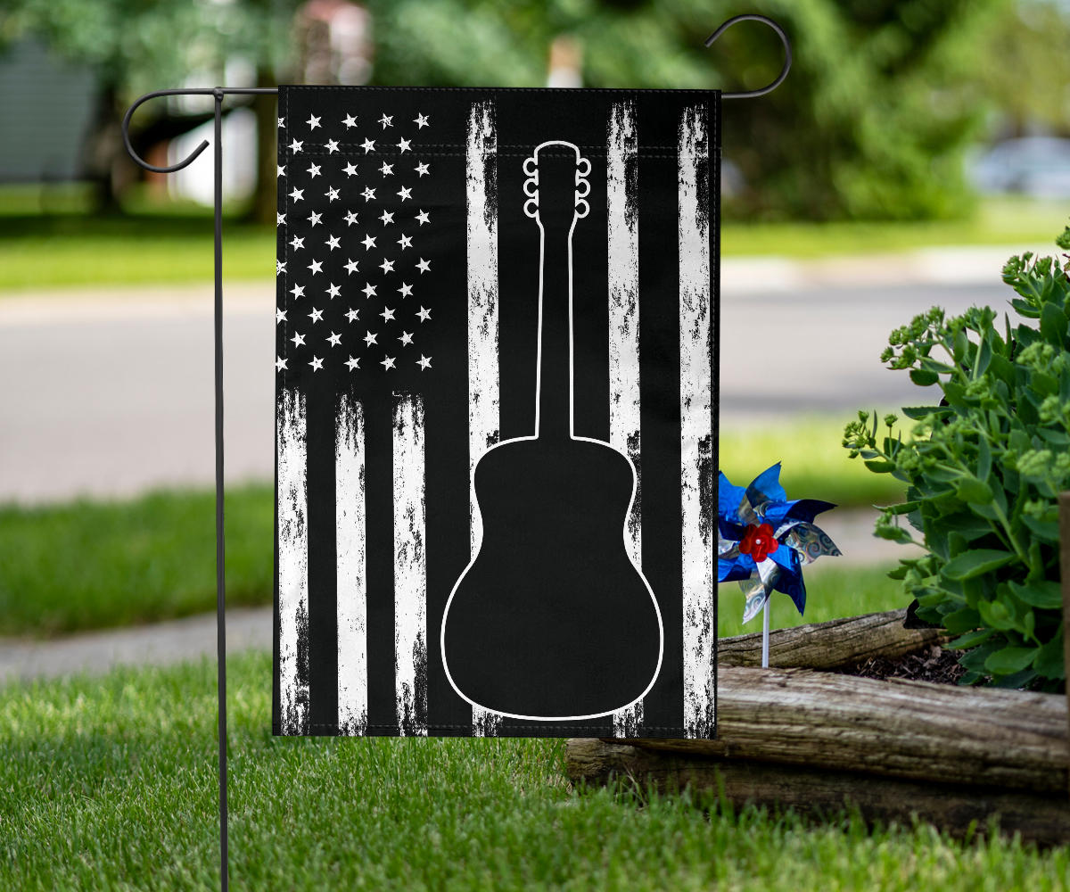 Guitar American Flag