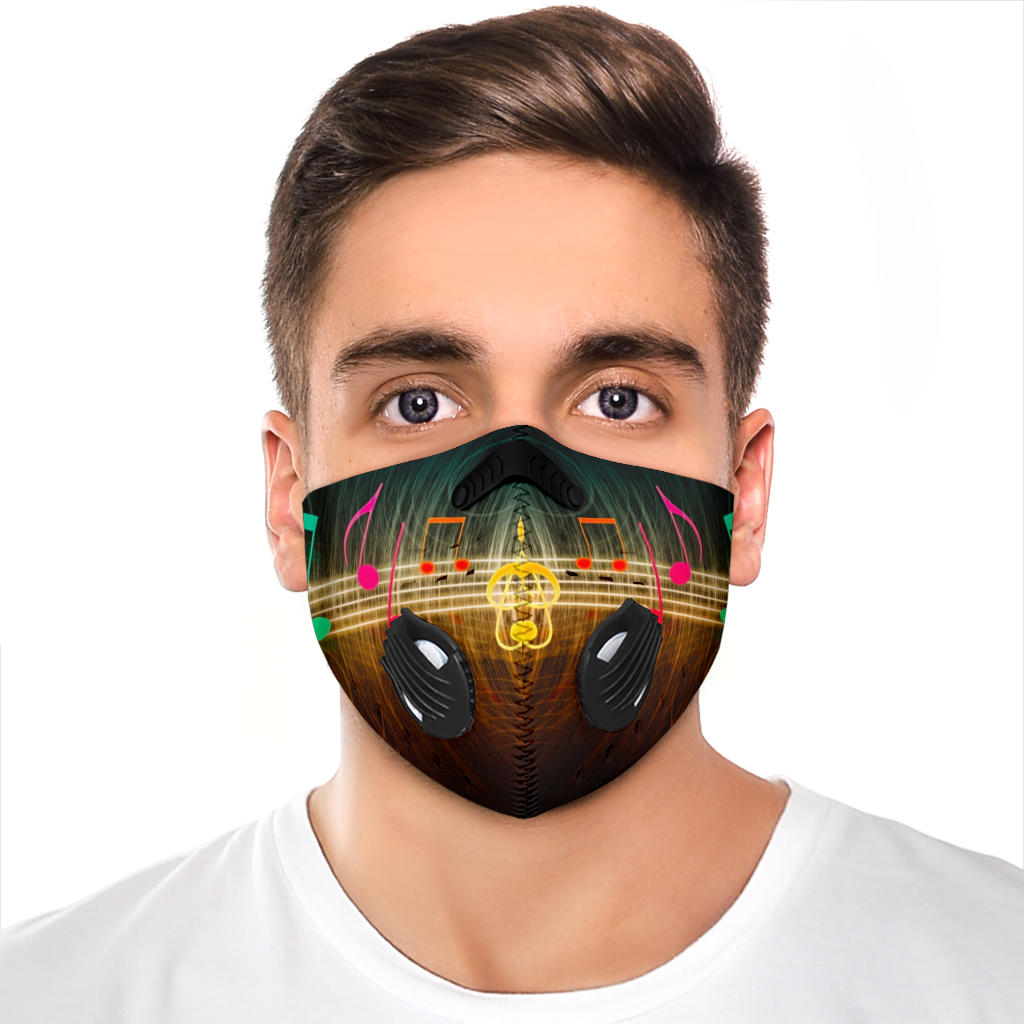 Awesome Music Notes Premium Face Mask