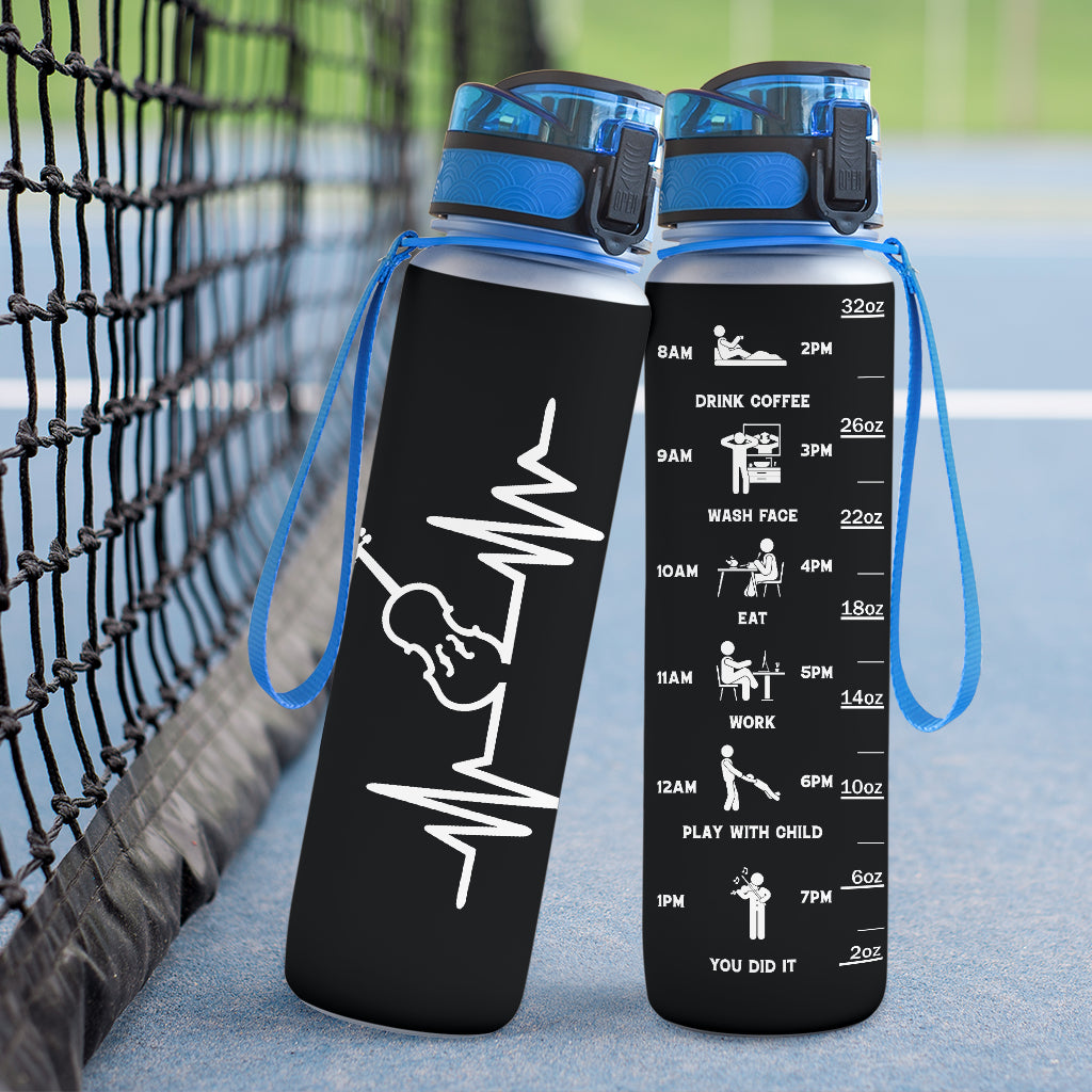 Violin Heartbeat Hydro Tracking Bottle