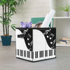 Piano Keys Music Notes Storage Cube