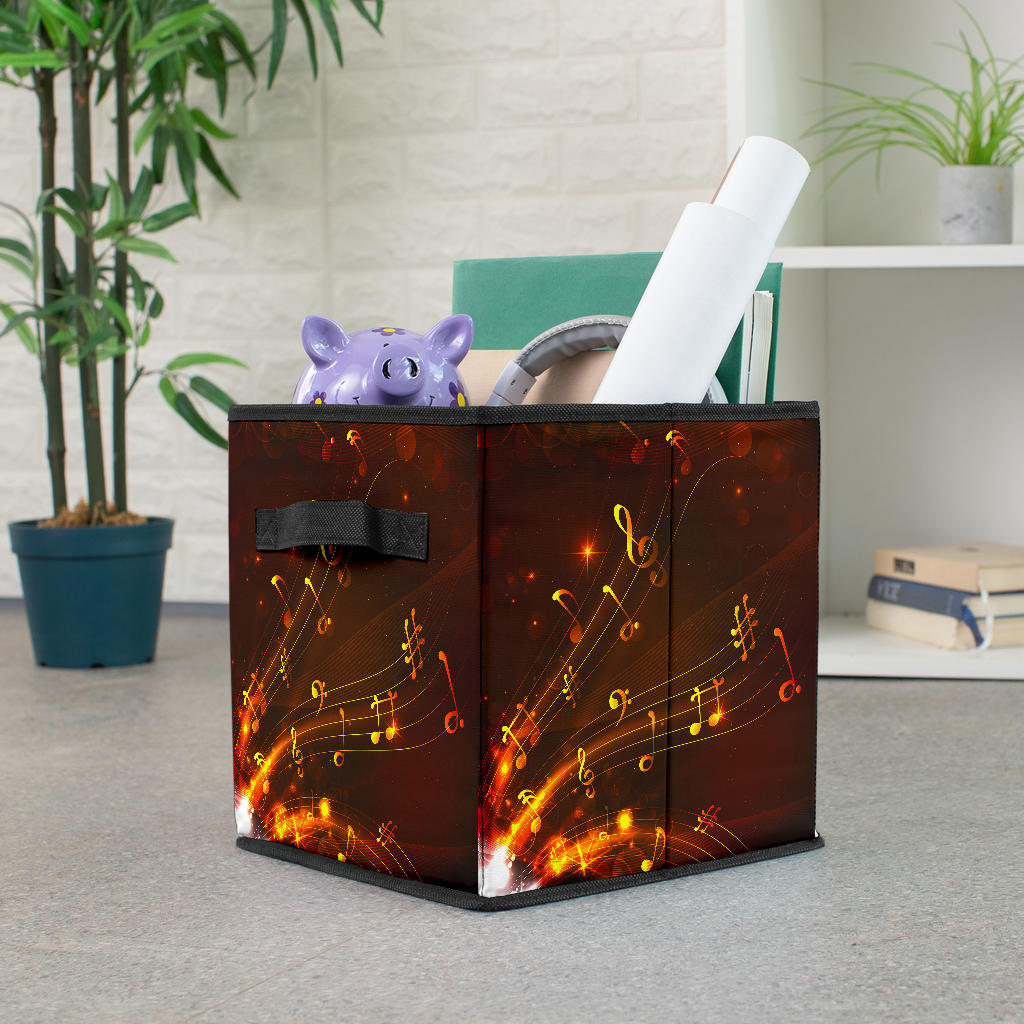 Music Notes Floating Storage Cube