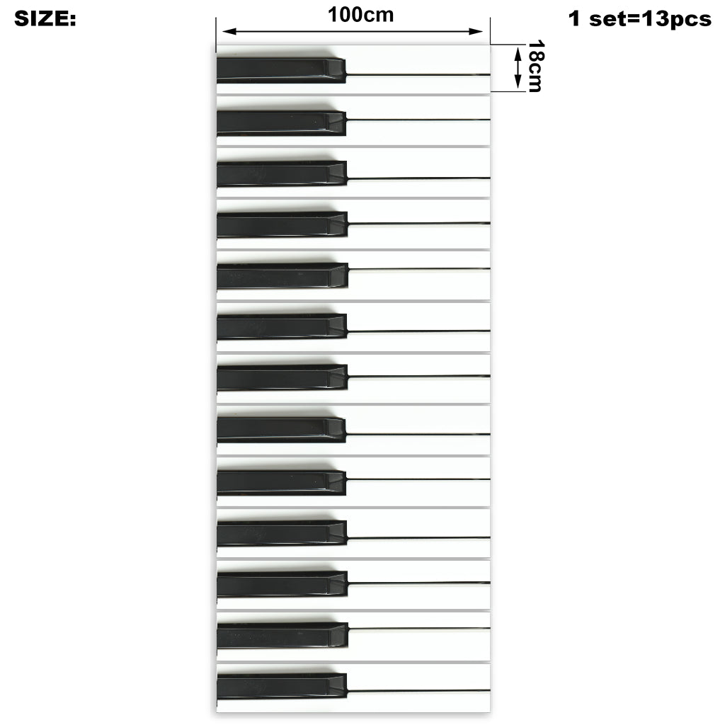 Piano Keys Stair Sticker