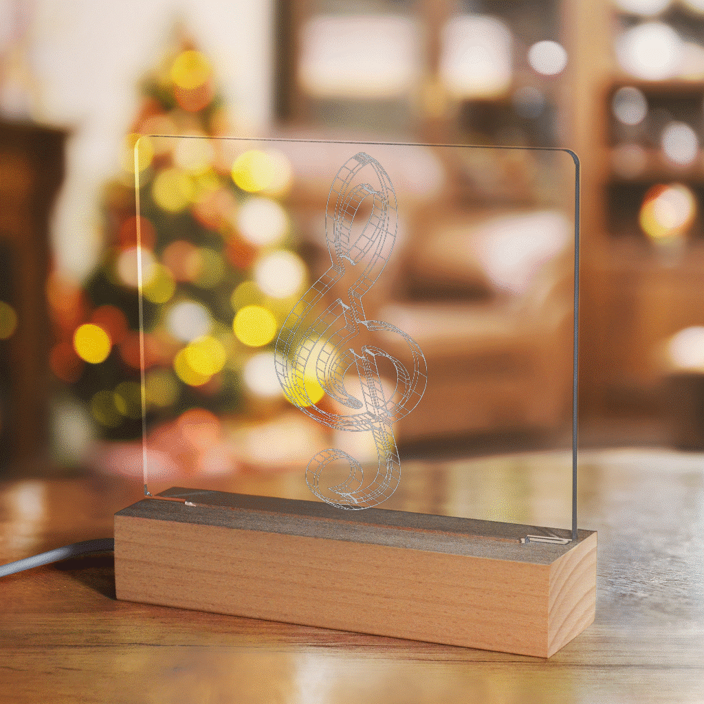 Treble Clef Light Up Acrylic