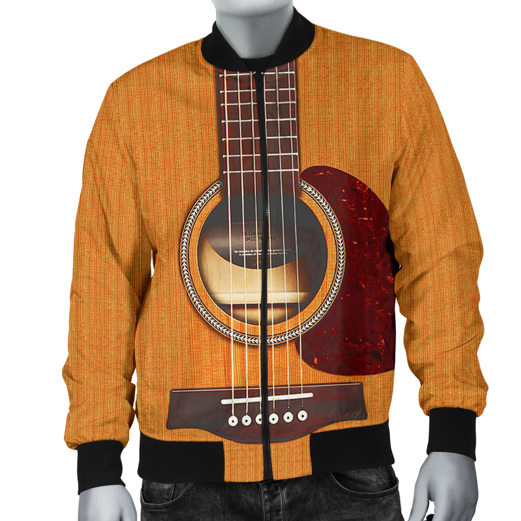 Wooden Guitar Men's Bomber Jacket