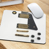 Electric Guitar White Mouse Pad