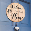 Music Notes Welcome Door Sign