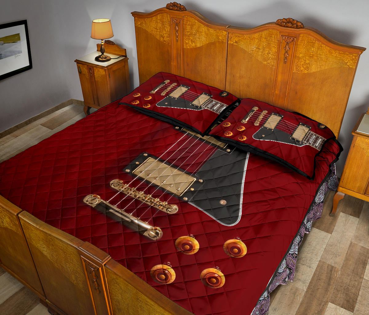 Anniversary Guitar Quilt Bed Set - { shop_name }} - Review