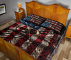 Treble Clef American Flag Quilt Bed Set