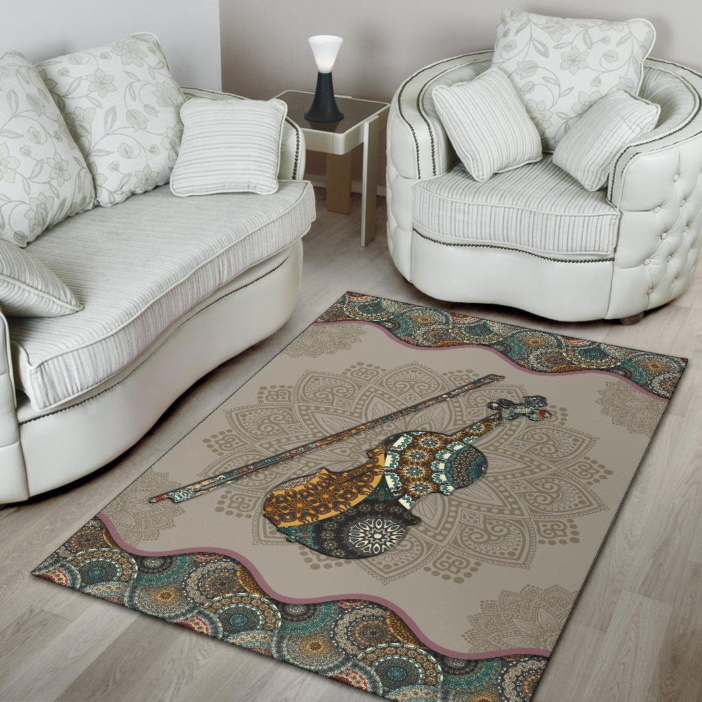 Violin Mandala Area Rug