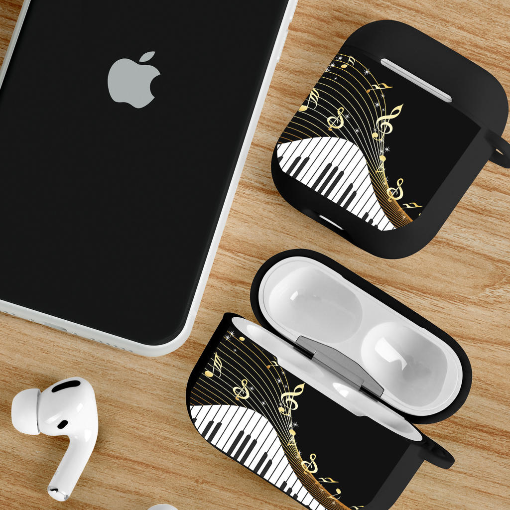 Piano Music Notes AirPods Case Cover