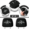 Music Heart Headrest Covers