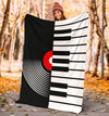 Piano Keys Vinyl Premium Blanket