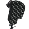 Music Notes Pattern Black Trapper Hat