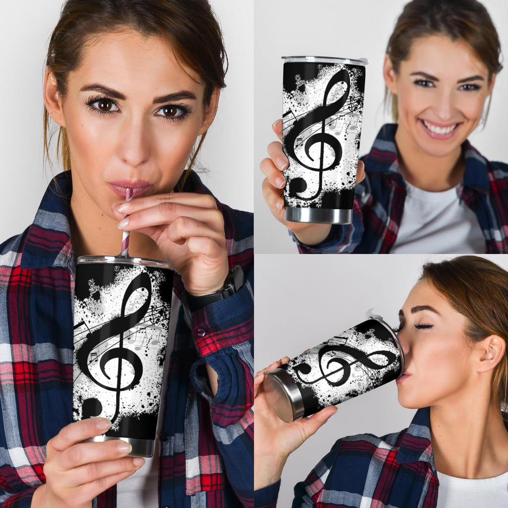 Treble Clef Tumbler