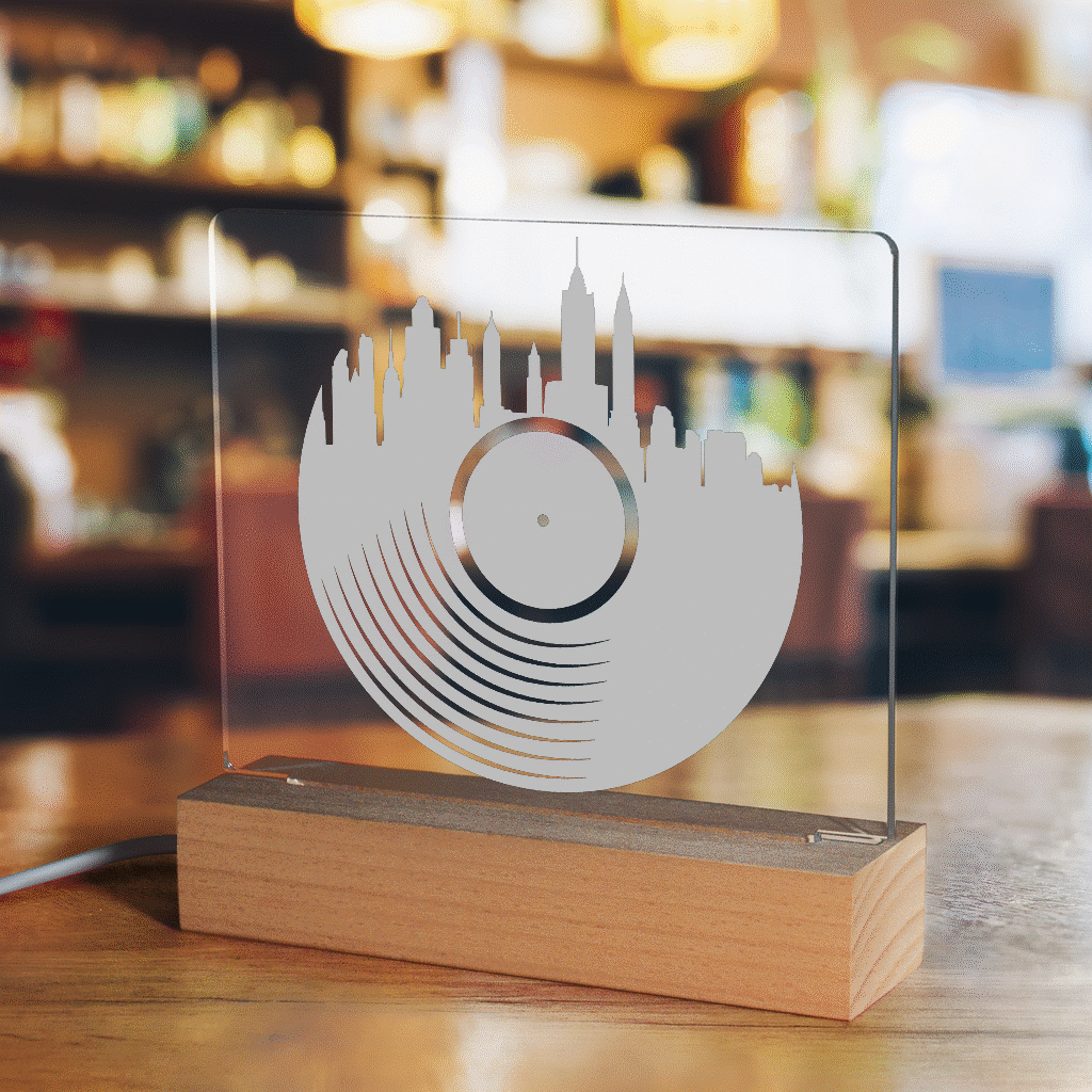 Vinyl City Light Up Acrylic