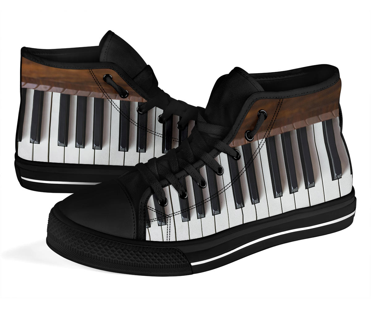 Piano Key High Top Shoes
