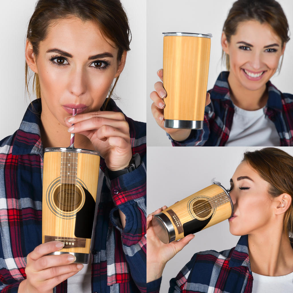 Awesome Wood Guitar Tumbler