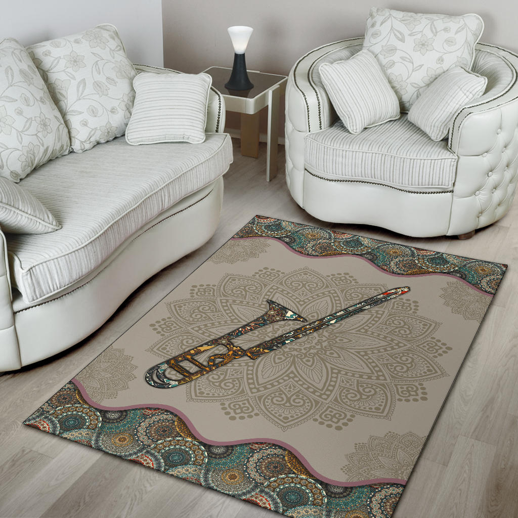 Trombone Mandala Area Rug