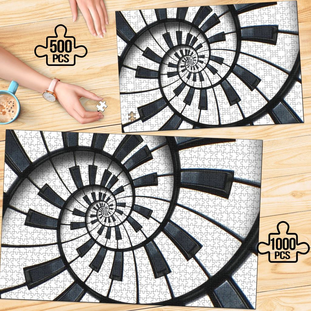 Piano Keys Wood Jigsaw Puzzle