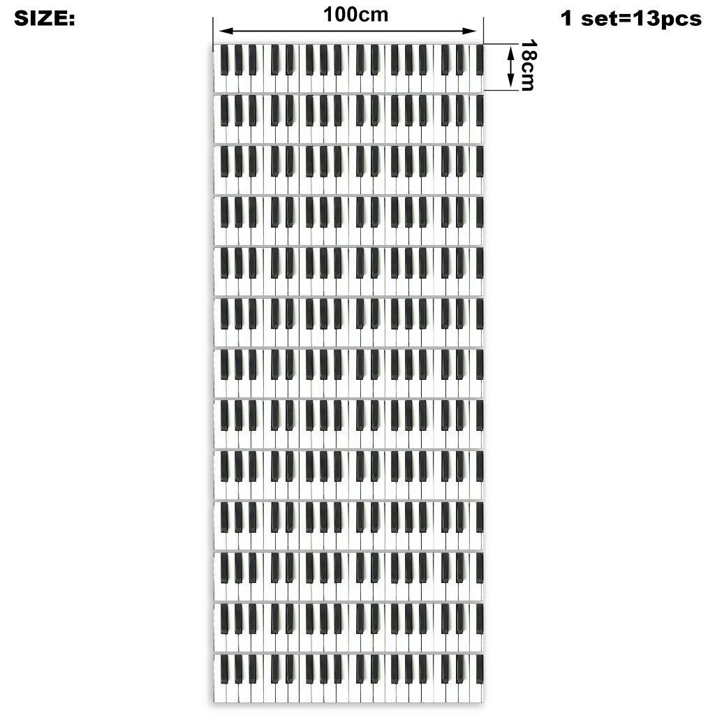 Piano Keys Stair Stickers
