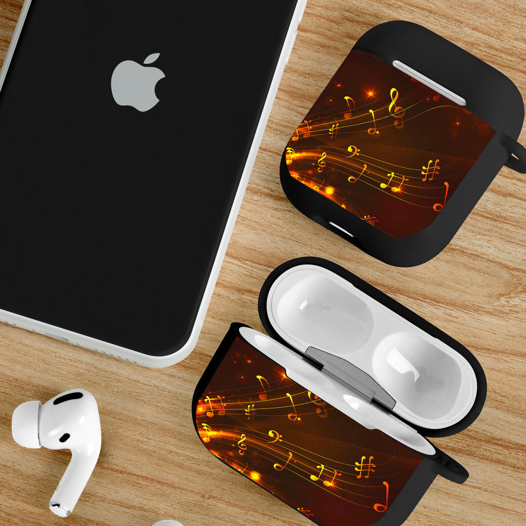 Music Notes Floating AirPods Case