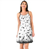 Music Notes White Sling Dress