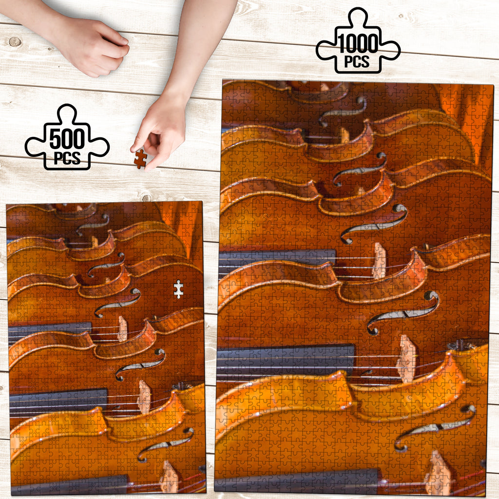 Violin Wood Jigsaw Puzzle - { shop_name }} - Review