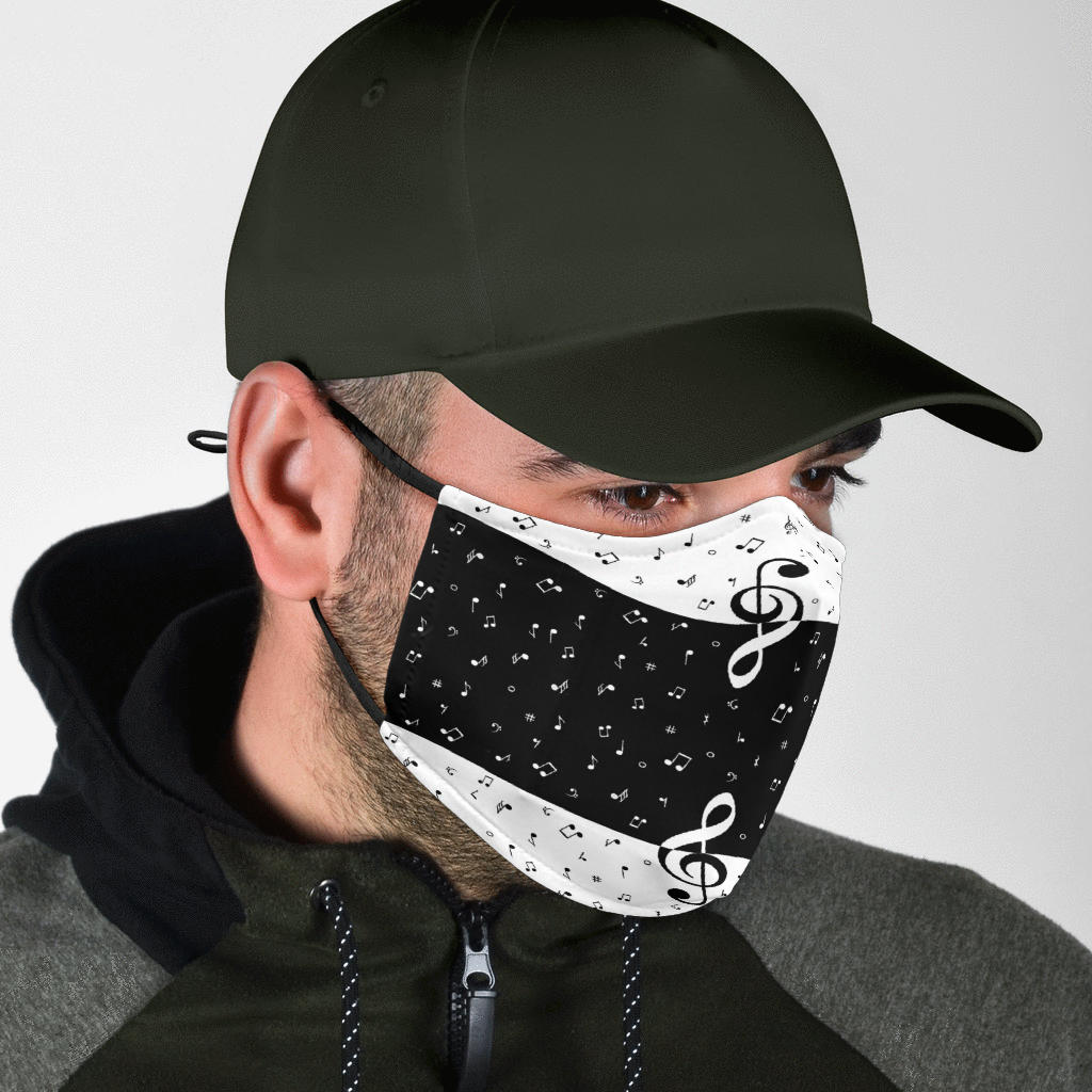 Musical Notes Face Mask - { shop_name }} - Review