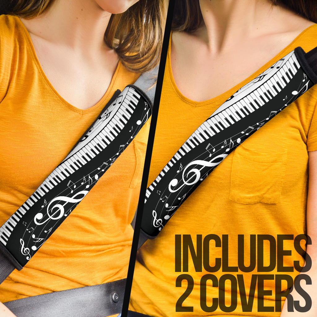 Piano Music Notes Seat Belt Cover