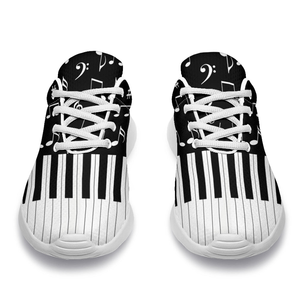 Piano Keys And Music Notes Sport Sneakers