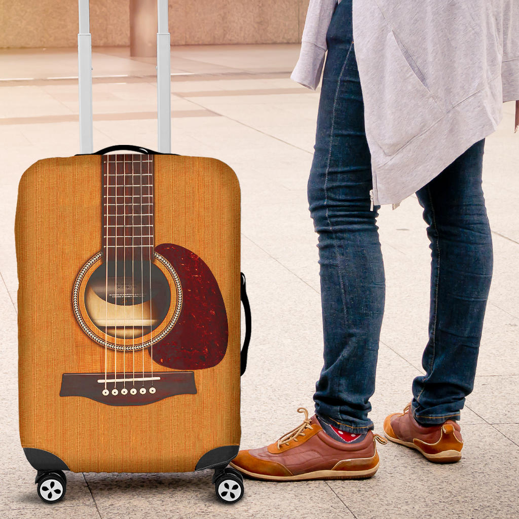 New! Wooden Guitar Luggage Cover