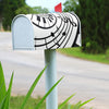 Piano Keys And Music Notes Abstract Mailbox Cover