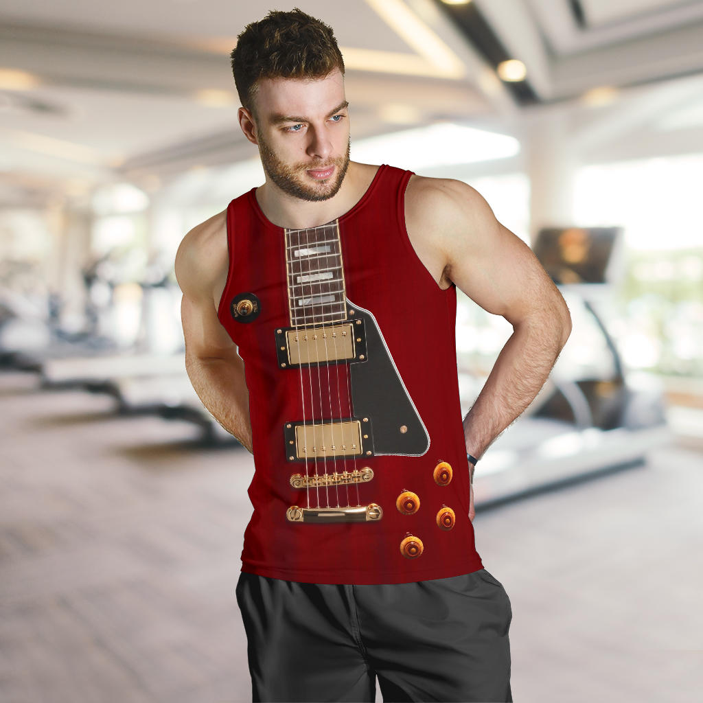 Anniversary Guitar Men's Tank Top - { shop_name }} - Review