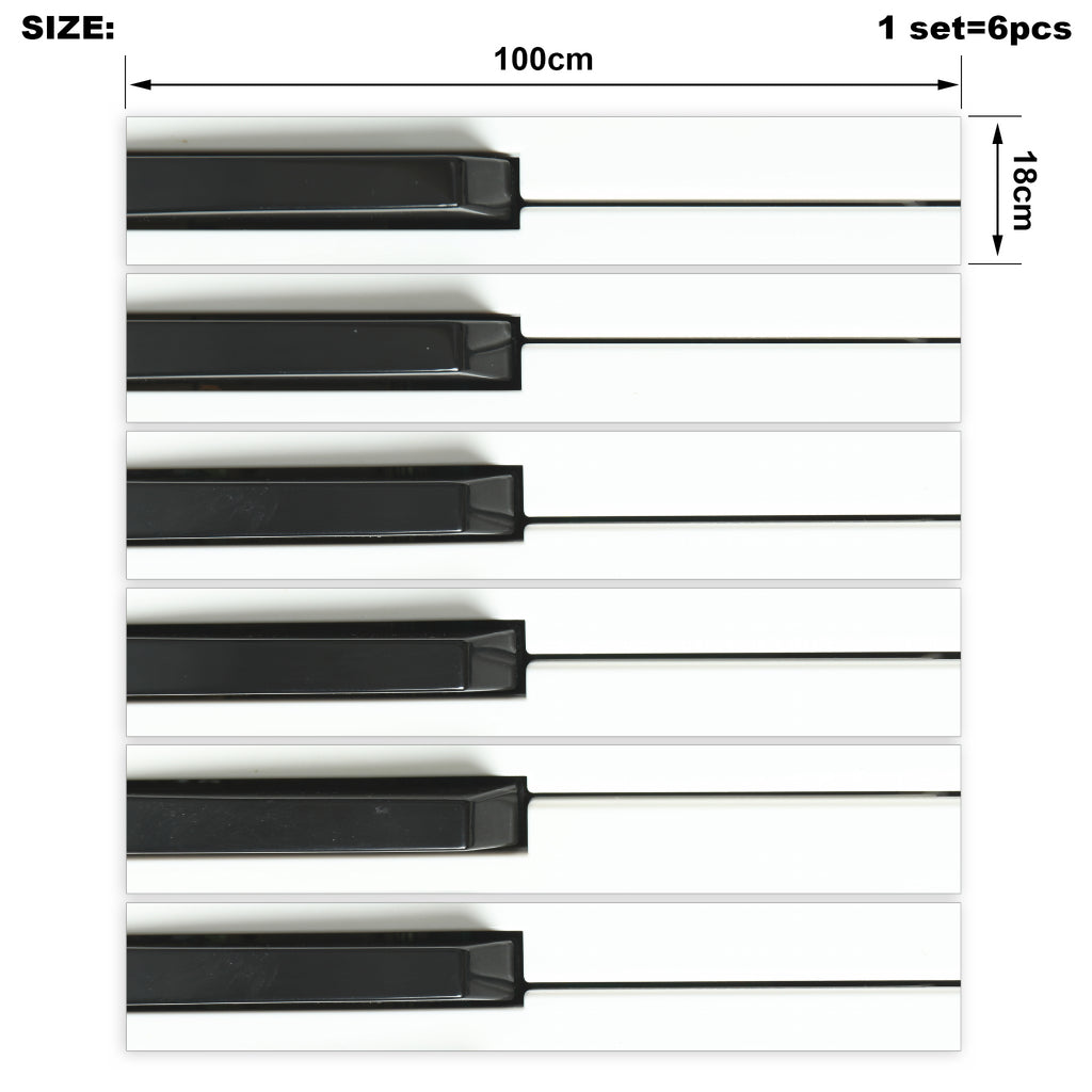 Piano Keys Stair Sticker