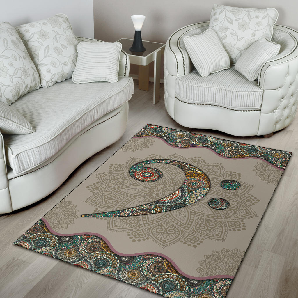 Bass Clef Area Rug