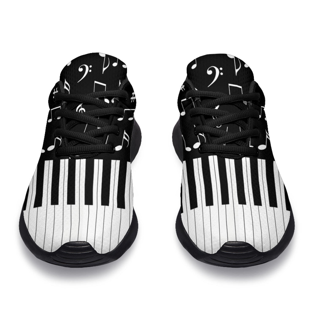 Piano And Music Notes Sport Sneakers