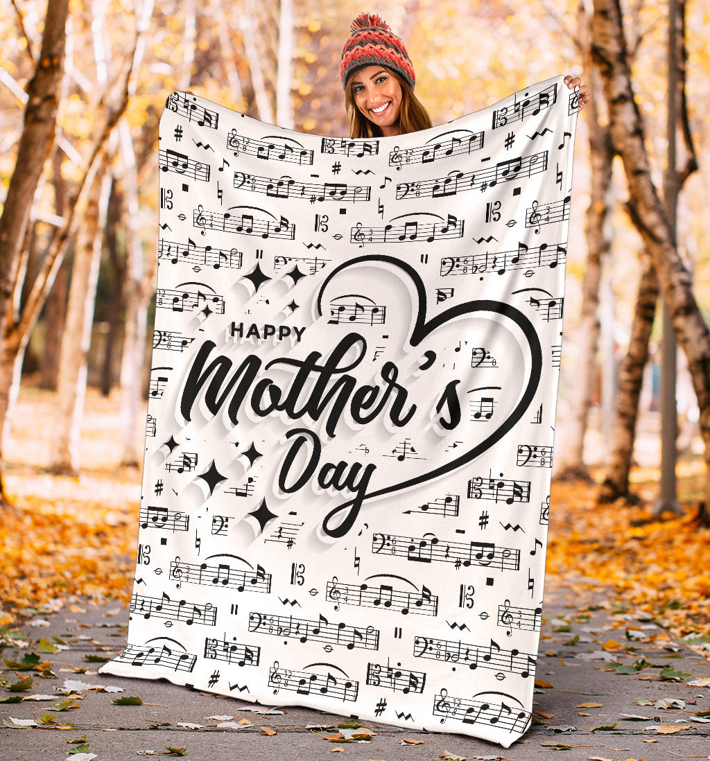 Musical Notes Mother Day's Blanket