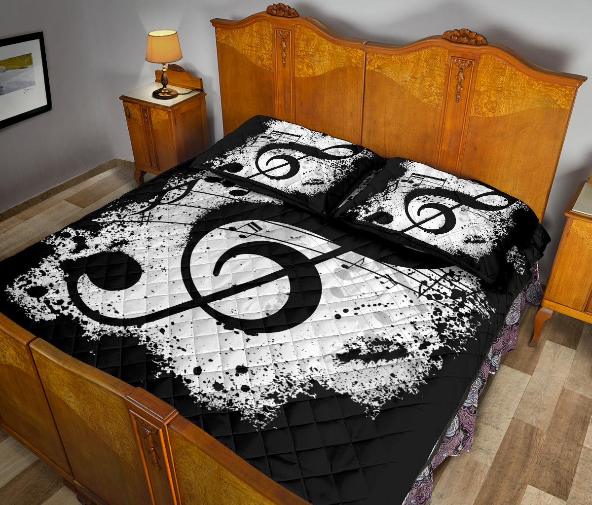 Treble Clef Quilt Bed Set